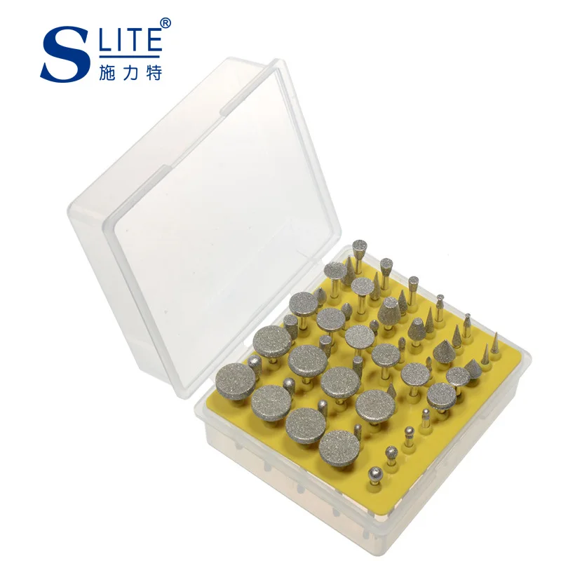 Slite Corundum Hobbing Manicure Grinding Accessories 50 Sets Of Diamond Grinding Head Group Box Slite Corundum Hobbing Manicure Grinding Accessories 50 Sets Of Diamond Grinding Head Group Box