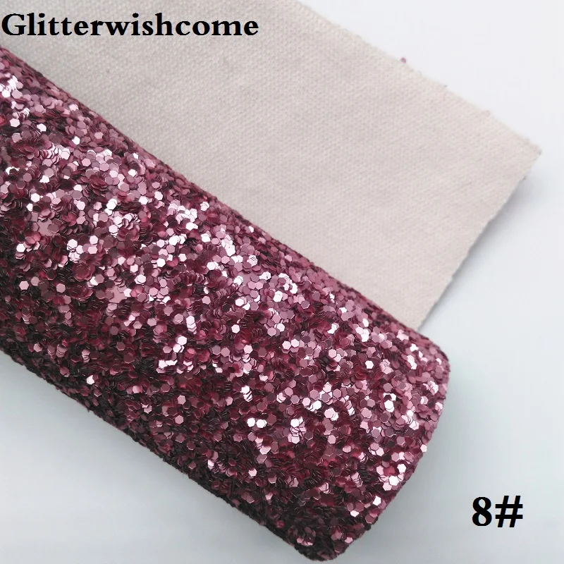 Glitterwishcome 21X29 см A4 Размеры синтетическая кожа, матовый с эффектом блестящей кожи, кожа тканевый Виниловый фон для банты, GM041A - Цвет: 8