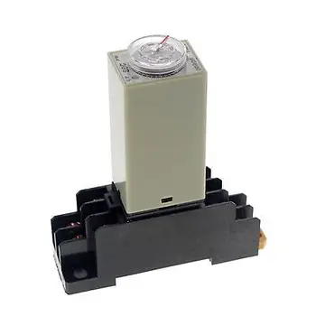 

24VAC Max 60S H3Y-2 Power On Time Delay Relay Solid-State DPDT 8 Pins Base