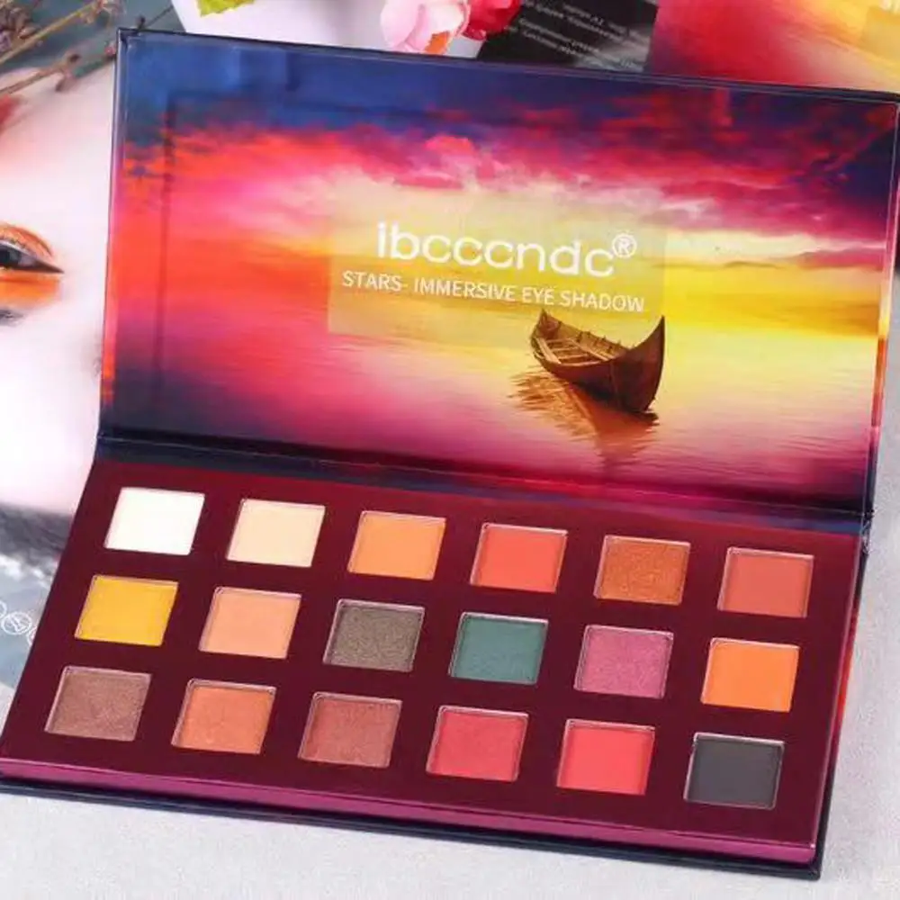 

New Professional Makeup 18Colors Shimmer Matte Eyeshadow mae-up Type 122g Shadow Palette China Powder