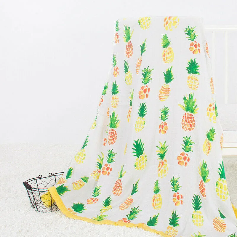 PUDCOCO мягкое большое хлопковое детское одеяло дышащее муслиновое Пеленальное Одеяло с квадратами из бамбукового волокна детское полотенце 120x120 см