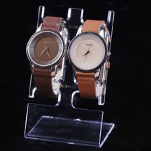 10 шт х Неокрашенный, из акрила, для украшений витрина для пары часов демонстрационная подставка держатель для браслетов лодыжки L полка