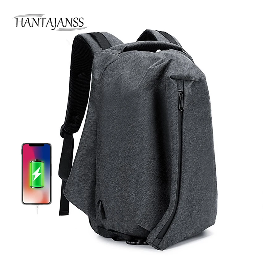 

HANTAJANSS USB Charging Backpacks for Men Multipurpose Oxford Laptop Large capacity School BackPack Rucksack Summer Travel Bags