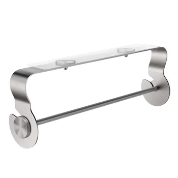 

Adhesive Paper Towel Holder Under Cabinet For Kitchen Bathroom Brushed Sus 304 Stainless Steel No Drilling