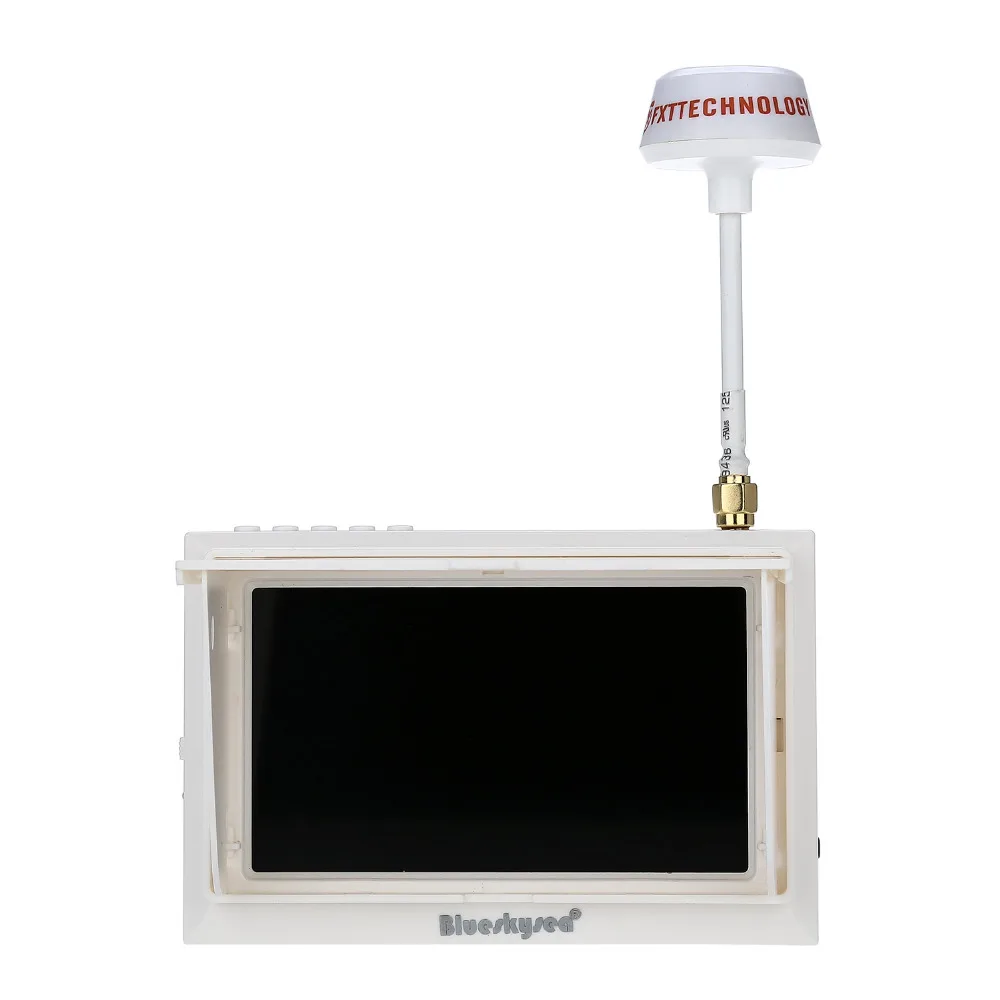 Blueskysea FX F408 4 3 &quotLCD 5 8G 32Ch FPV монитор 2 в 1 беспроводной приемник Черный/W для