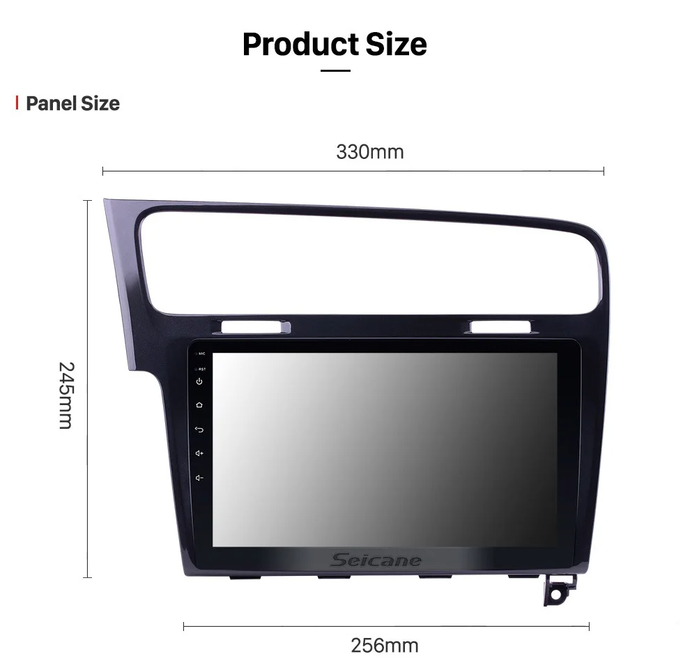 Seicane 10," Android 8,1/7,1 сенсорный экран Bluetooth 2 DIN Автомобильный Радио gps навигация для 2013 VW Golf 7 с wifi FM