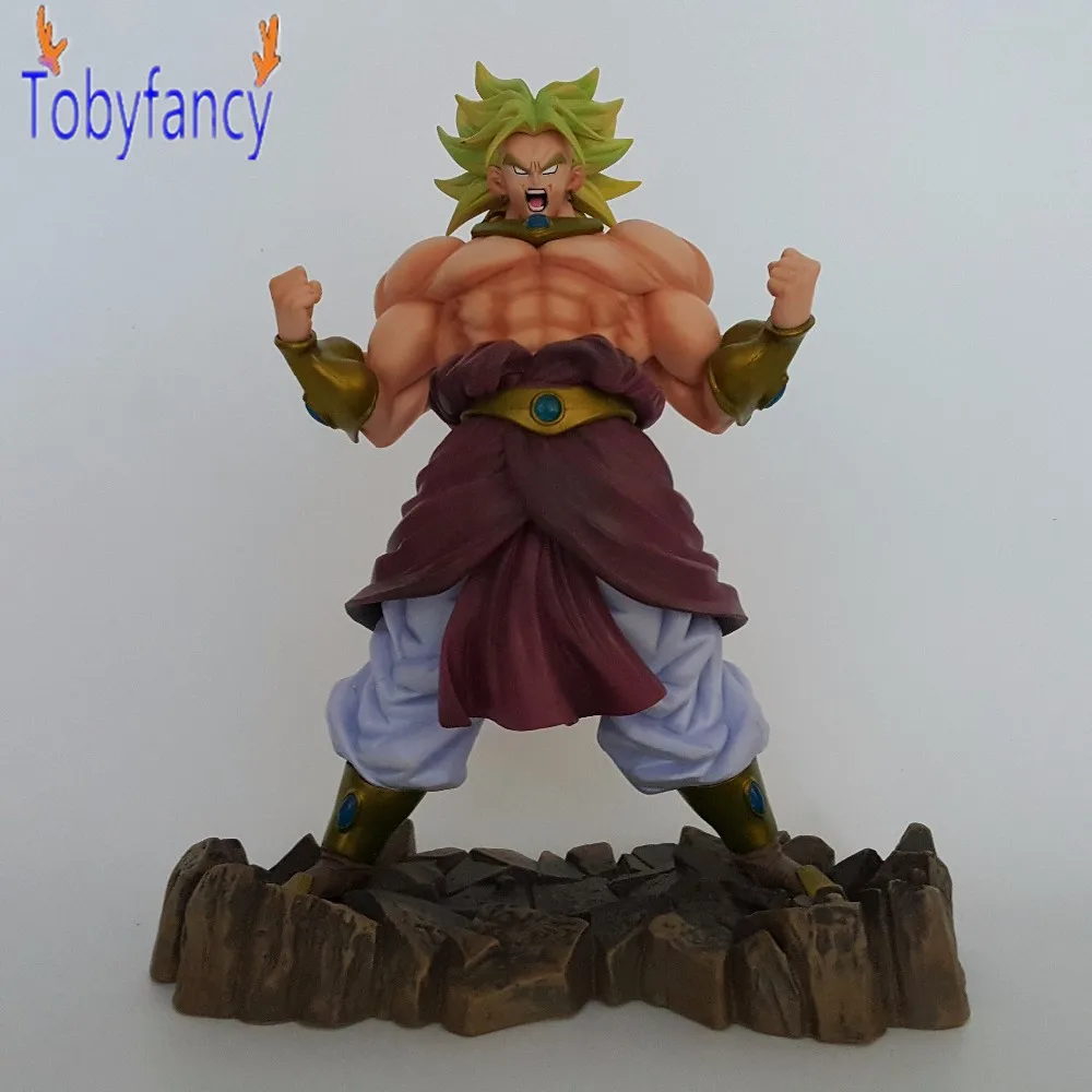 

Dragon Ball Z Broly Action Figures Super Saiyan PVC Figures 250mm Anime Dragon Ball Model Toy Esferas Del Dragon
