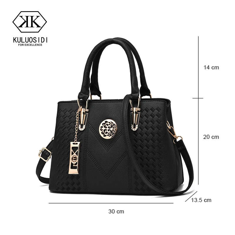 Embroidery Messenger Bags Women Leather Handbags Bags for Women 2018 Sac a Main Ladies Hand Bag