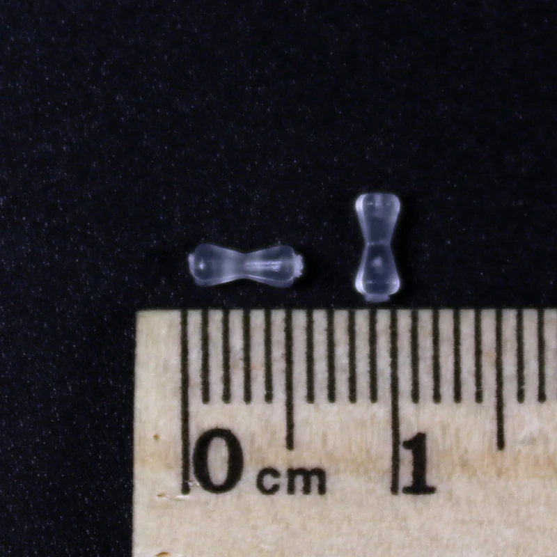 Bimoo-Carp-Fishing-Hair-Stops-for-Boilie-Bait-Dumbell-Shape-Fishing-Bobbe-Clear-Color (3)