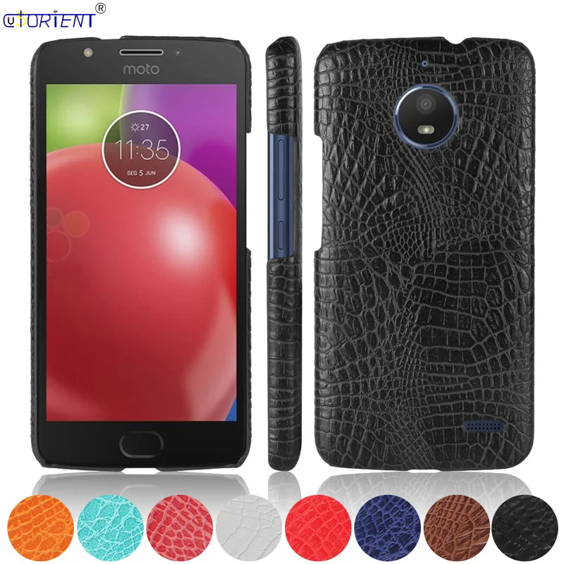 Чехол бампер из крокодиловой кожи для Motorola MOTO E4 XT1760 XT1762 XT1763 задняя крышка XT1767 XT1768