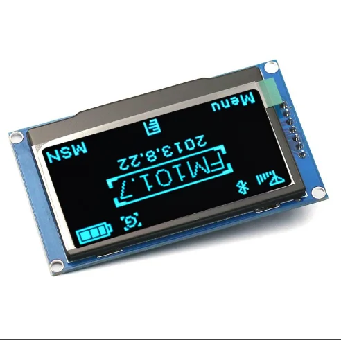 

White 2.42" 2.42 inch LCD Screen 128x64 OLED Display Module IIC I2C SPI Serial for C51 SPD0301