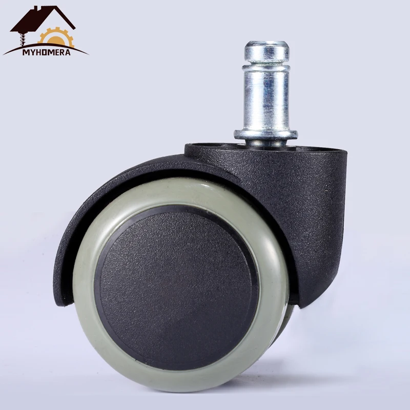 

Myhomera Universal Mute Chair Wheel Caster 2" 50kg Swivel Castor Furniture Replacement Wheels Roller Rubber Screw/Click-in/Embed