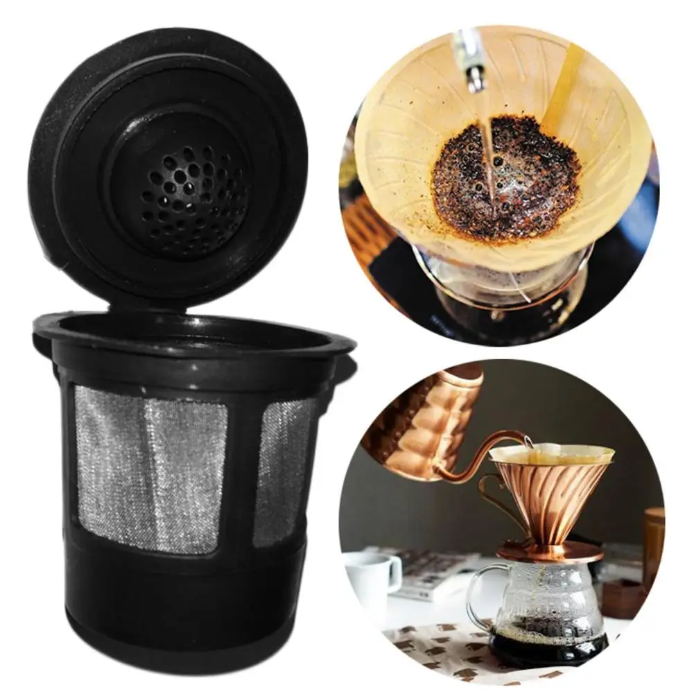 

3 Pcs /set Black Coffee Funnel Coffee Filters Reutilizable Capsule Refillable Coffee Filter Cup
