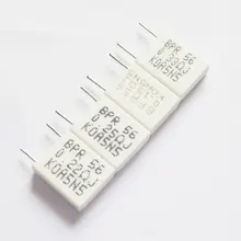 10 шт. BPR56 5 Вт 0,1 0,15 0,22 0,25 0,33 0,5 Ом безиндуктивный Керамика цементные резисторы 0.1R 0.15R 0.22R 0.25R 0.33R 0.5R