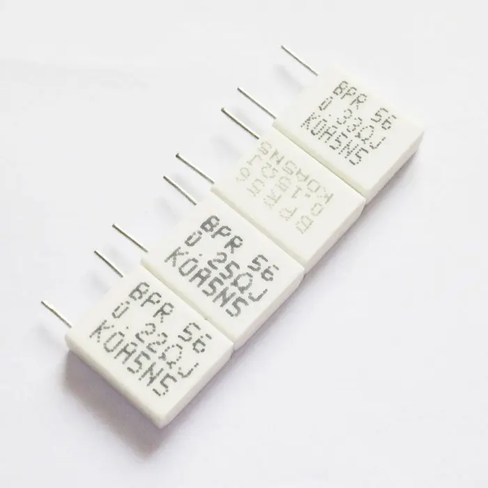 

10pcs BPR56 5W 0.1 0.15 0.22 0.25 0.33 0.5 ohm Non-inductive Ceramic Cement Resistors 0.1R 0.15R 0.22R 0.25R 0.33R 0.5R