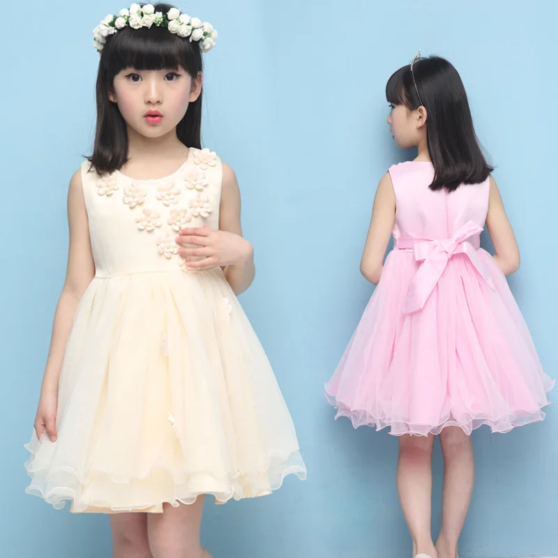 Girls Middleboy Summer 2019 Hanyang Style Princess Skirt Screen Group Dresses