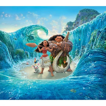 

Vinyl Cartoon Surfing Pacific Sea Wave Photo Studio Backdrop Children Background S-2748