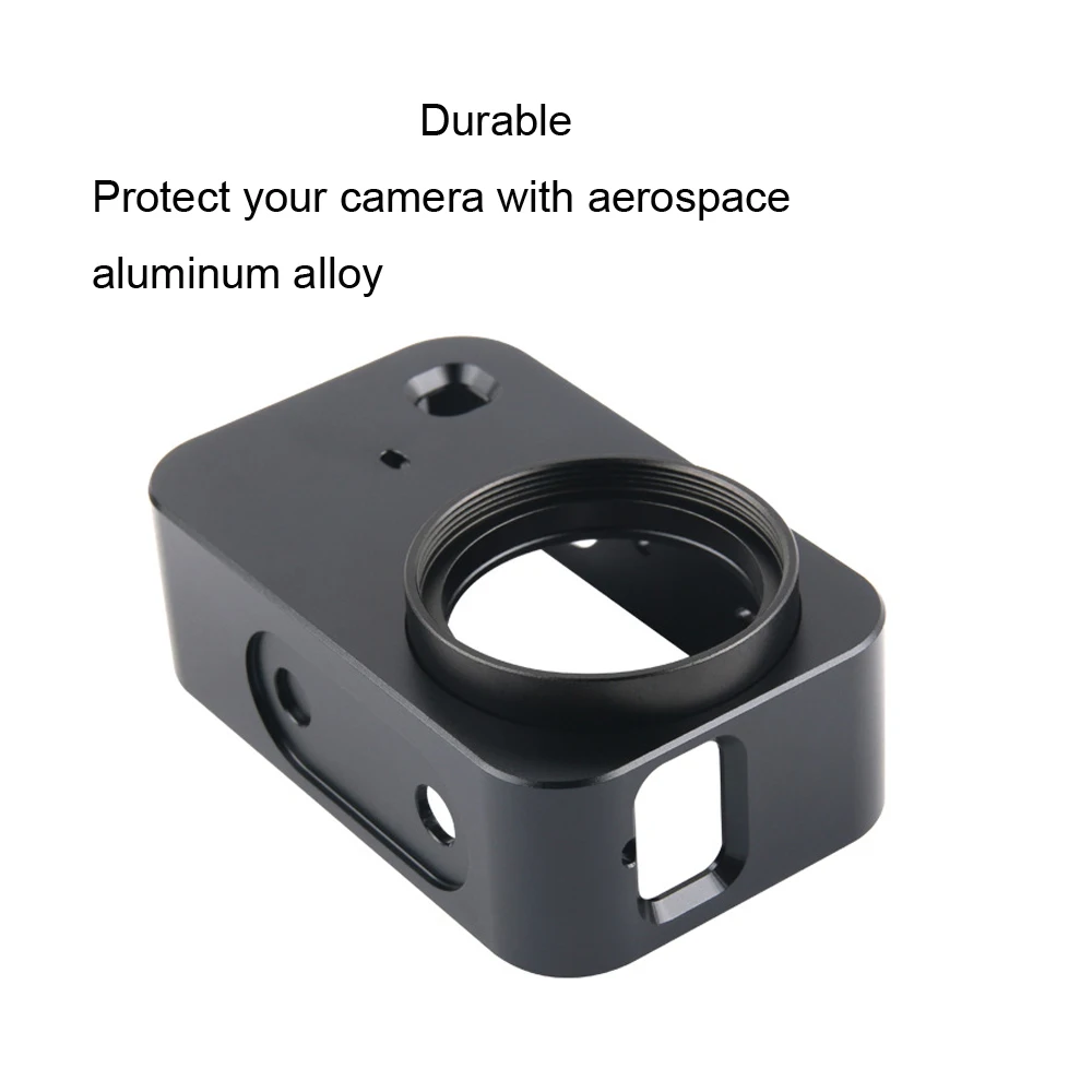 Custodia protettiva JINSERTA in alluminio CNC per Xiaomi Mijia Mini 4K Camera con filtro UV 37mm + protezione copriobiettivo a vite