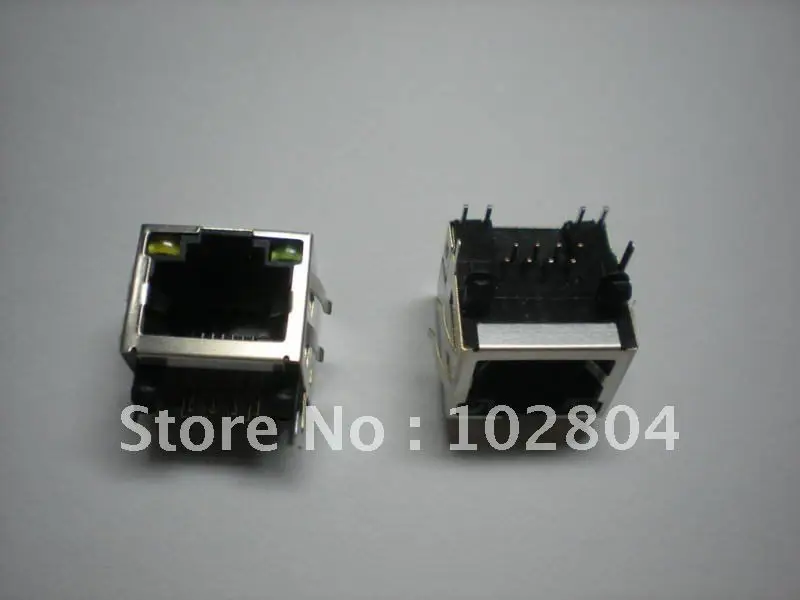 Модульный сетевой разъем RJ45 PCB Jack 56 8P LAN 60 шт. в упаковке защищенный светодиодной