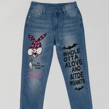 wangcangli Large size jeans for women Girls female 2017 new holes summer code-size denim shorts fat MM Korean Slim breeches