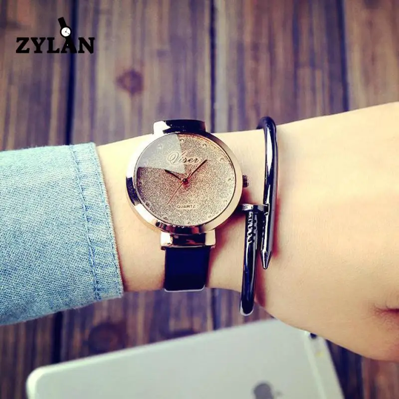 

ZYLAN Luxury Crystal Women Dress Watches Ladies Delicate Casual Wristwatch Slim Small Band Female Ultra Thin Bracelet Watch