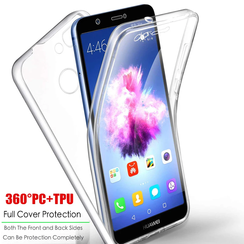 Противоударный чехол для телефона Huawei Y5 Y6 Pro Y7 Prime Y9 360 P Smart Plus Z 2018 Mate 10 20 Lite Nova 3 3i 4