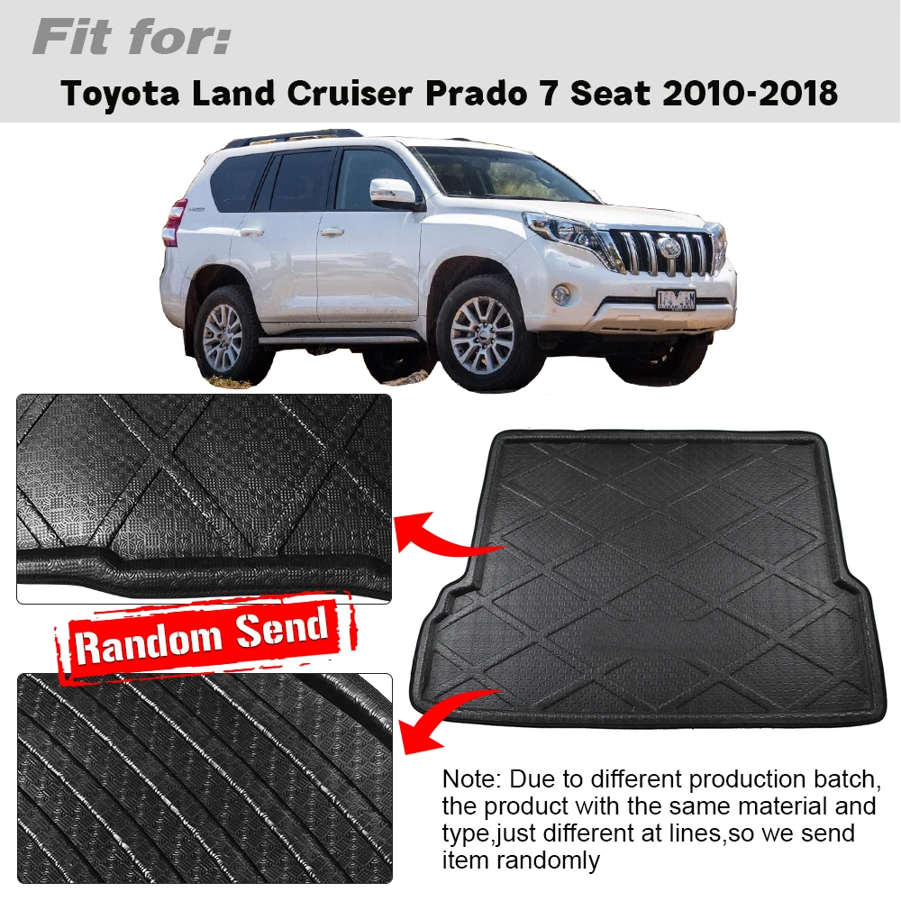 Buildreamen2 для Toyota Land Cruiser Prado J150 7 мест 2010 2018 Автомобильный задний коврик Багажника