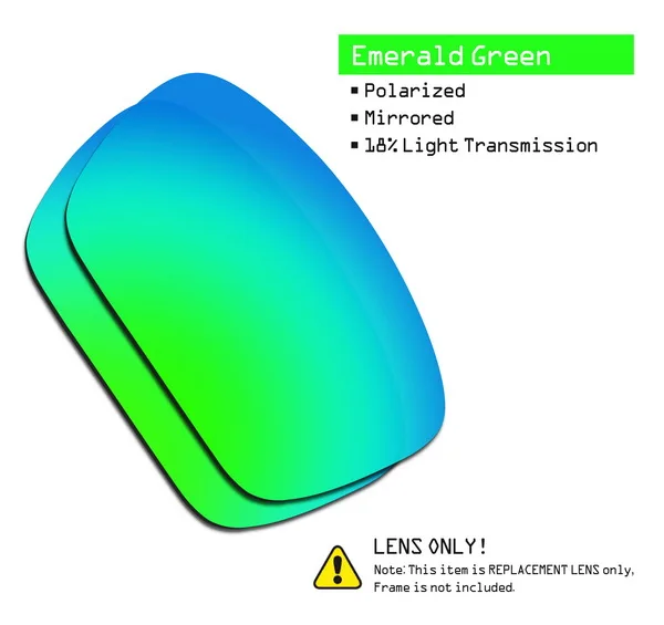 SmartVLT поляризованные Сменные линзы для солнцезащитных очков Оукли топливных элементов-несколько вариантов - Цвет линз: Emerald Green