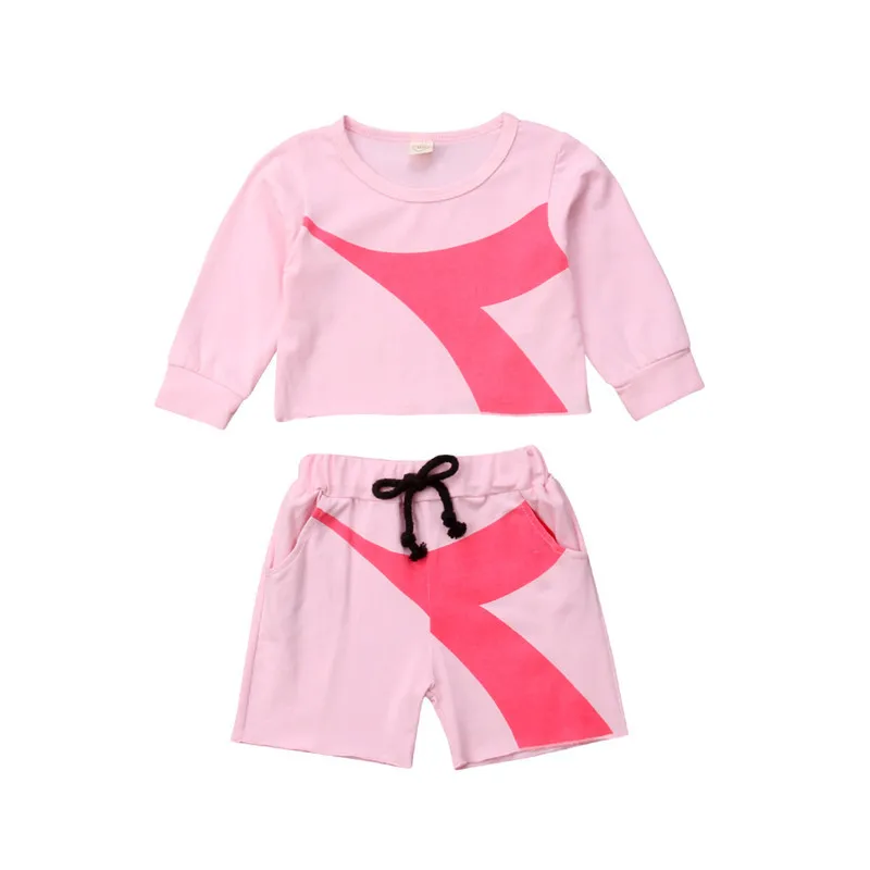 Canis 2018 Autumn Baby Girl 2Pcs Clothes Set Newborn Baby Girls Long Sleeve Crop Top Hoodies Shorts Tracksuit Vestidos Canis 2018 Autumn Baby Girl 2Pcs Clothes Set Newborn Baby Girls Long Sleeve Crop Top Hoodies Shorts Tracksuit Vestidos