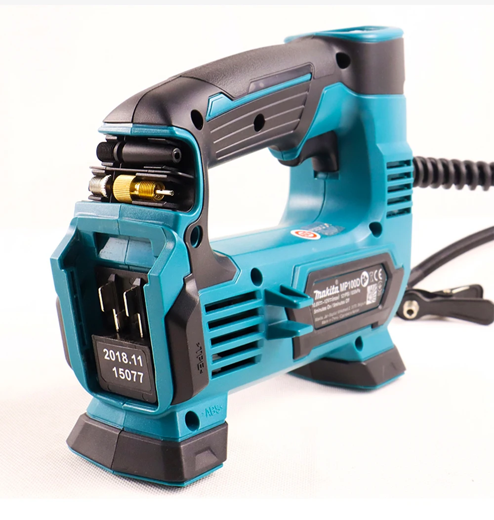 Япония Makita MP100DZ перезаряжаемый воздушный насос литиевая батарея воздушный компрессор насос для автомобильных покрышек 12 В CXT 121PSI 830KPa 65 мм трубчатый насос