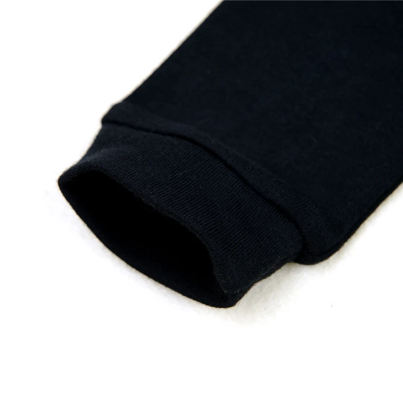 solid baby romper long sleeve black-5