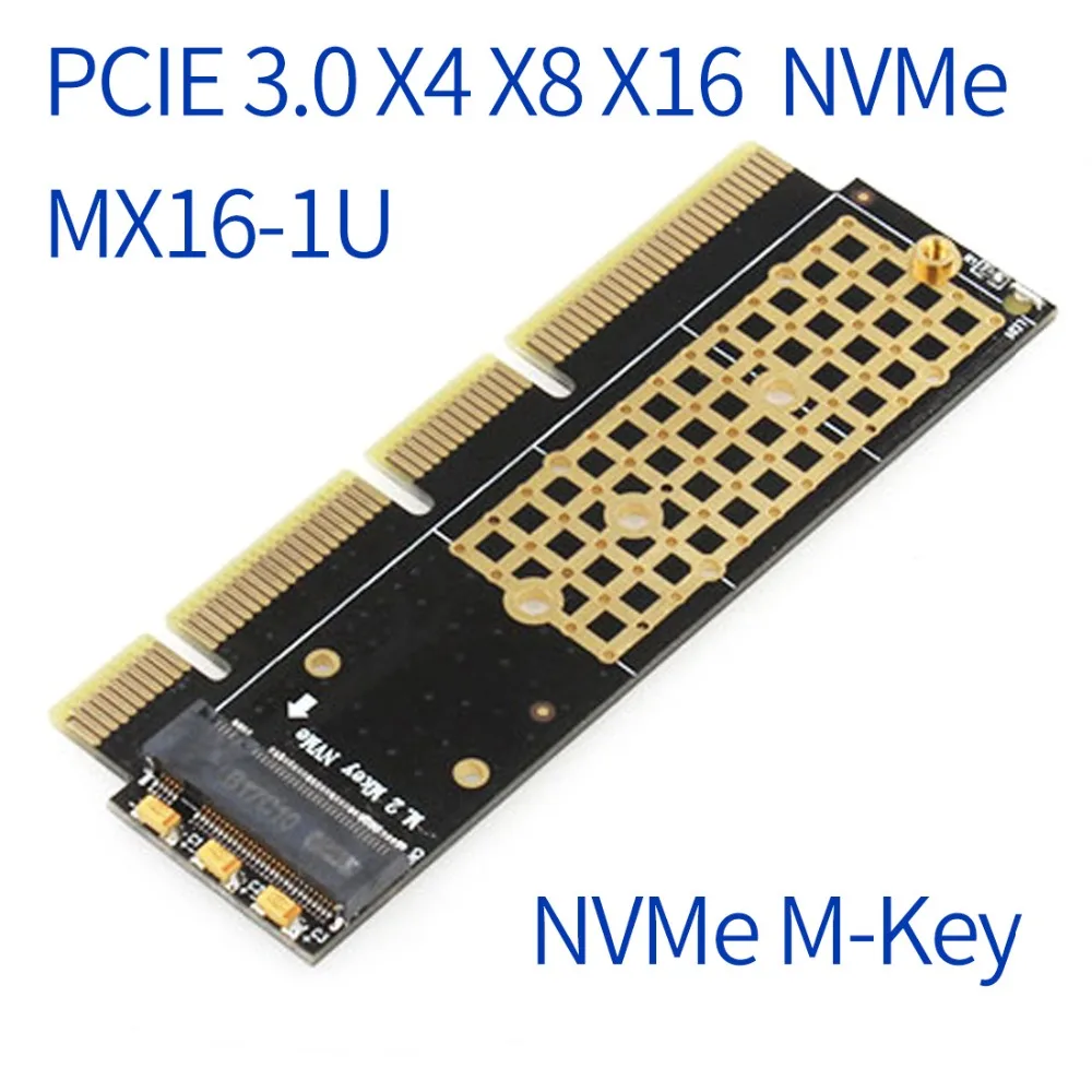 JEYI MX16 1U M.2 для NVMe SSD NGFF к PCI E 3 0 X4 X8 X16 адаптер M Key интерфейсная карта поддержка Express 2280