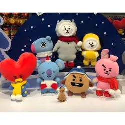 BTS bangtanboys окружающие BT21 Рождество же ТАТА CHIMMY COOKY RJ милый мультфильм кукла плюшевые игрушки подарок Прямая доставка