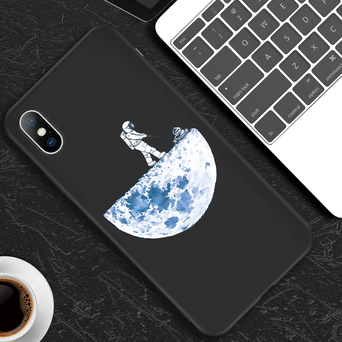 Силиконовый чехол Lovebay для iPhone 6, 6 s, 7, 8 Plus, X, XR, XS, Max, 5S, SE, мягкий чехол для телефона, луна, звезды, планета, задняя крышка, чехол для iPhone X - Цвет: 3444