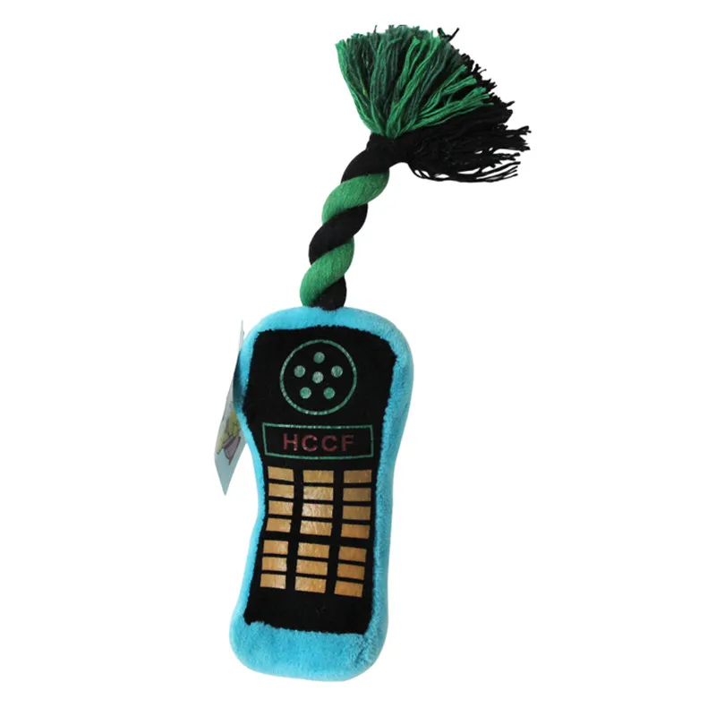 Cellphone Shape Pet Dog Toy with Rope Pet Chew Toy