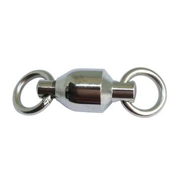 

5 pcs Fishing Ball Bearing Swivel With Solid Ring Sea saltwater Freshwater Bass Fishing Hook Connector Big Game Fishing Gear