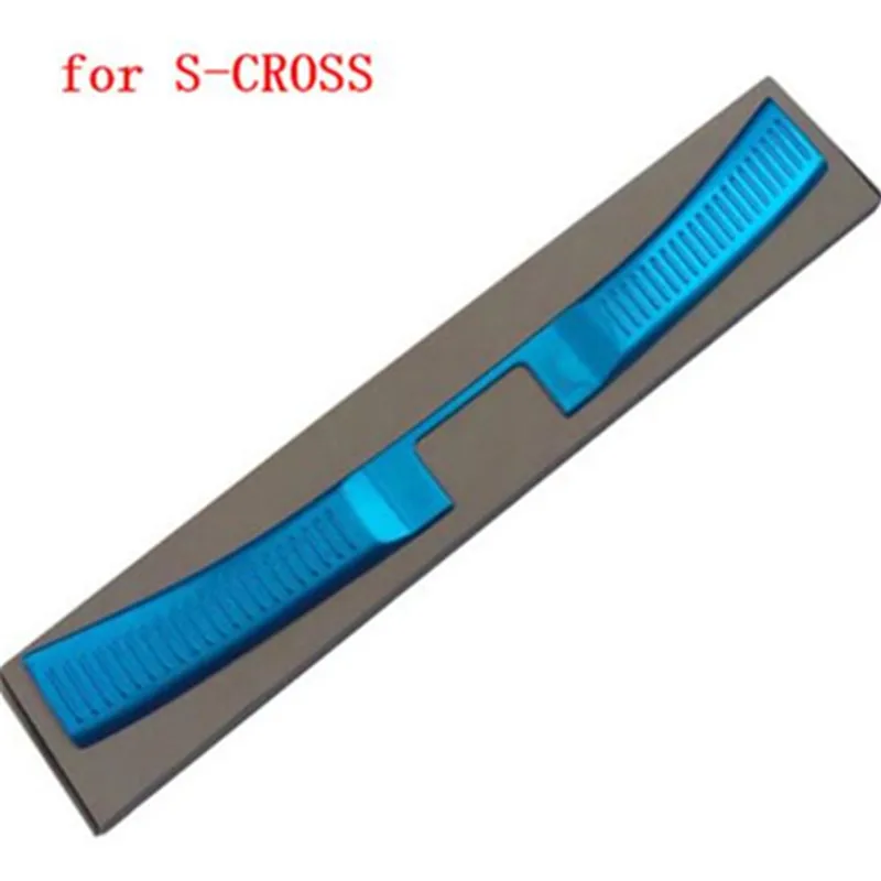 High-quality-stainless-steel-Rear-Bumper-Protector-Sill-Trunk-Tread-Plate-Trim-for-Suzuki-S-CROSS