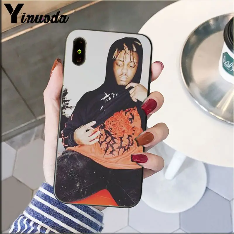 Yinuoda Juice WRLD Мягкий Силиконовый ТПУ чехол для телефона Apple iPhone 8 7 6 6S Plus X XS MAX 5 5S SE XR мобильный чехол