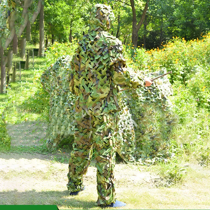 Камуфляжный костюм снайпера джунглей новинка высокое качество охота 3D лист