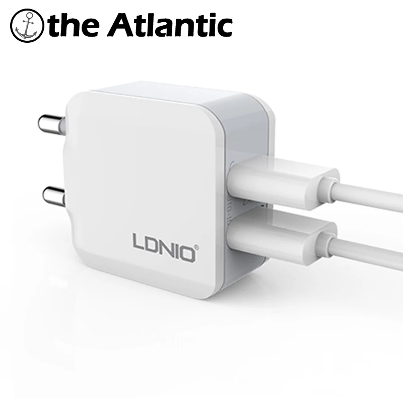 LDNIO A2201 двойной 2 порт USB разъем 5 в 2.4A быстрое зарядное устройство США розетка