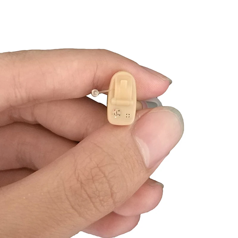  One Pair Mini Hearing Aid Invisible In Ear CIC Sound Voice Amplifier Portable Hearing Aids Elderly 