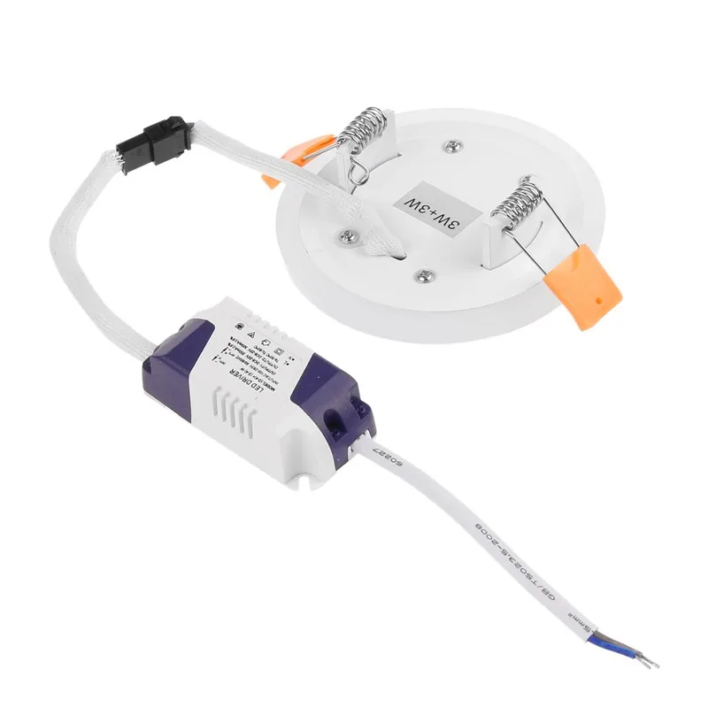 led cloud ceiling Ultra Slim 3/6/12/18W Round Concealed Dual Color LED Panel Light Cool White Lamp Acrylic Downlight AC 110 220V outside up and down lights