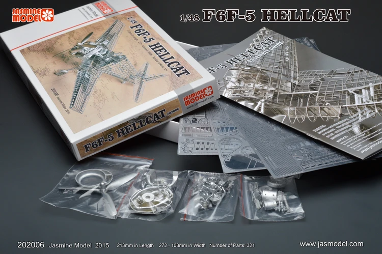 Discount All-metal alloy DIY assembly aircraft model 1/48 F6F-5 hell cat fighter skeleton puzzle 8