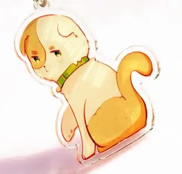 Animation Axis power Hetalia world Wrinkle Neko So Cute Key Holder Брелок с двойным принтом, брелок с подвеской