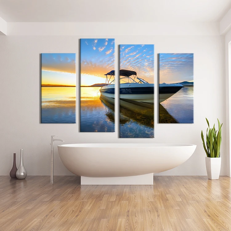 Aliexpress Com 4pcs The Best Ing Tropical Sunset Wall 2016 Fallout Paintings 4pcs Beautiful Ocean Sunset Landscape Wall Painting Canvas Family Decoration Ideas No Framed Pictures