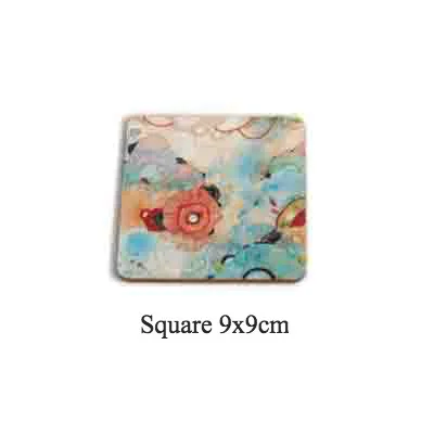 Square H Настольный коврик, круглый обеденный стол, подстилки, квадратный деревянный подстаканник, пробковые цветы, изоляционный коврик, круглые подстаканники, подстаканник, кухонный коврик - Цвет: Square H