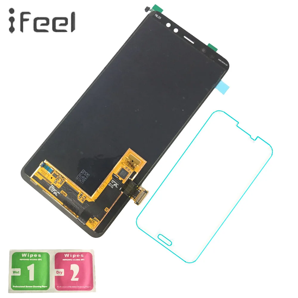 

IFEEL Original Super Amoled LCD Display For SAMSUNG Galaxy A8 Plus 2018 A730 A730x LCD Display + Touch Screen Replacement