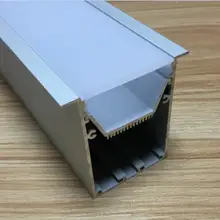 2000 мм X 70 мм X 75 мм широкий подвесной экструдированный алюминиевый осветительный профиль экструзионные рамы для украшения кухонного шкафа