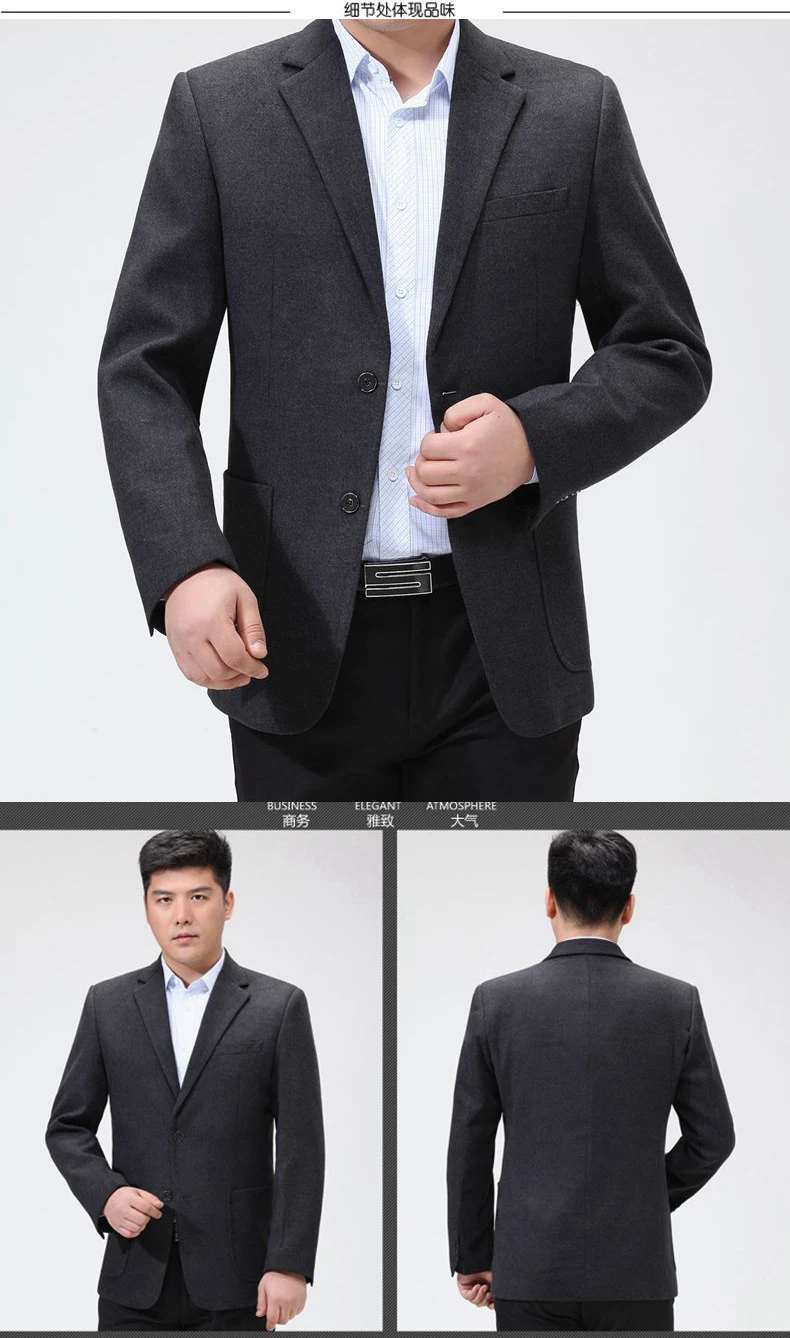 WAEOLSA Mens Blazers Plain Color Suit Coat Slim Fit Outfits Red Gray Camel Blazer Hombre Tailored Suit Jacket For Man Costume 2019 (7)