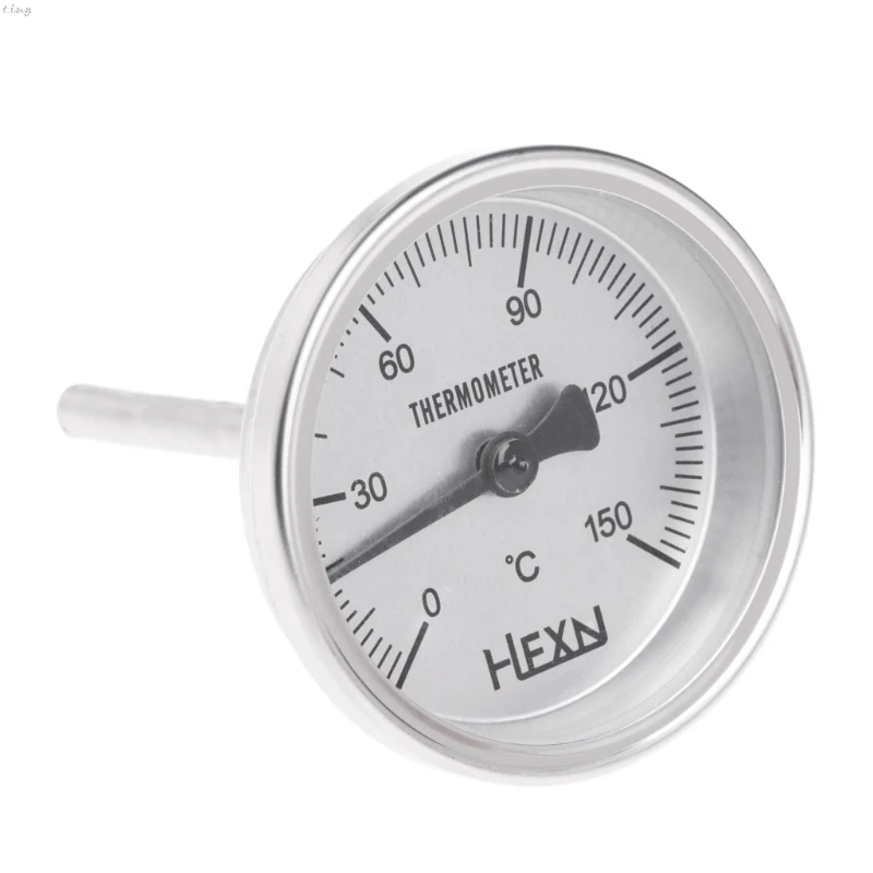 

1/4 PT Thread Stainless Steel Thermometer Moonshine Kitchen Food Cooking Gauge l29k